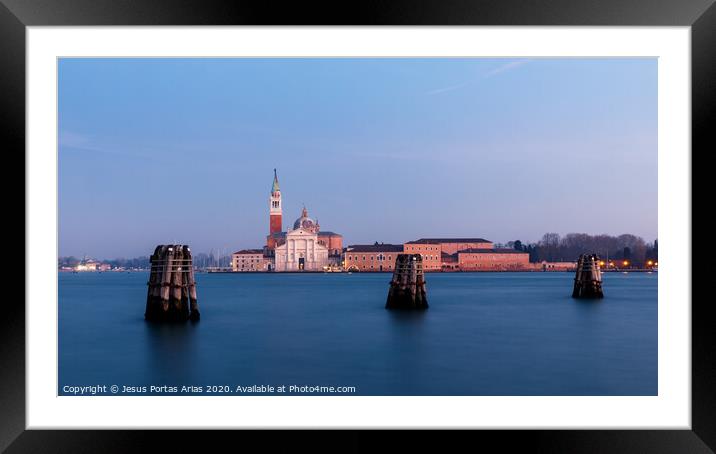 S. Giorgio Maggiore. Framed Mounted Print by Jesus Portas Arias