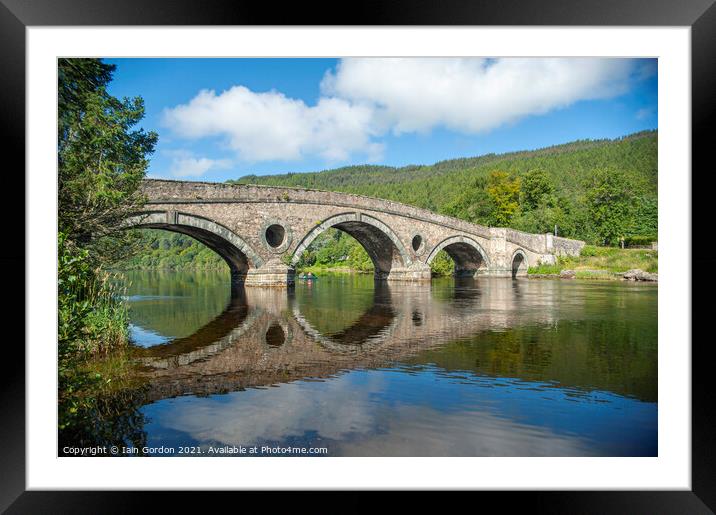 Kenmore Bridge  - Kenmore Loch Tay Perthshire Scotland Framed Mounted Print by Iain Gordon