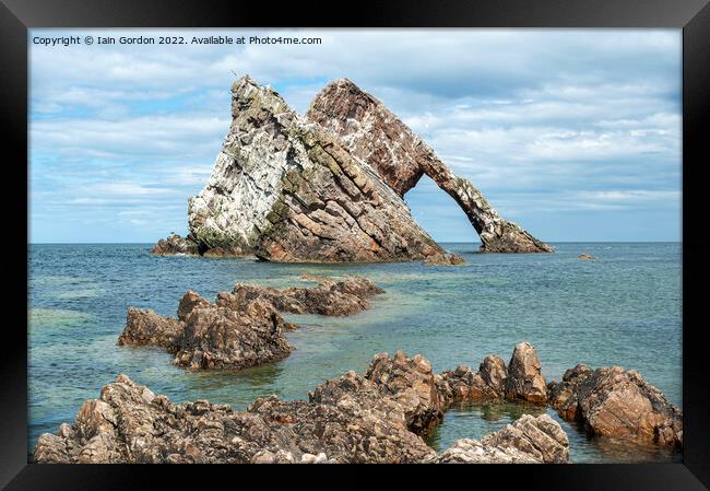 BowFiddle Rock Portknockie  Framed Print by Iain Gordon