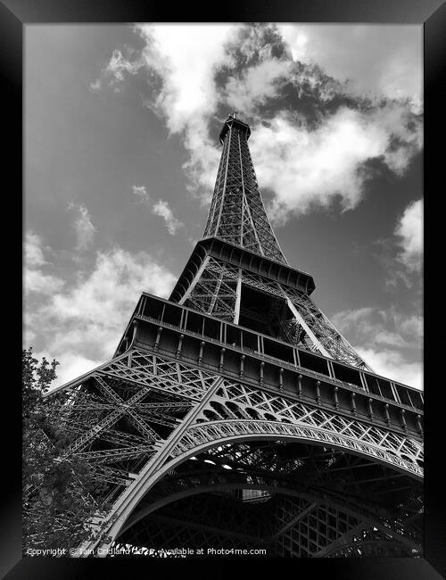 Eiffel Tower Framed Print by Iain Cridland