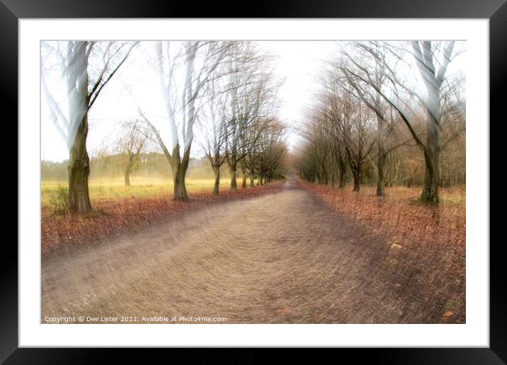 Abstract woodland promenade in Rivington Lancashire Framed Mounted Print by Dee Lister