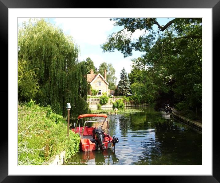  The Thames at Goring Framed Mounted Print by Sheila Ramsey