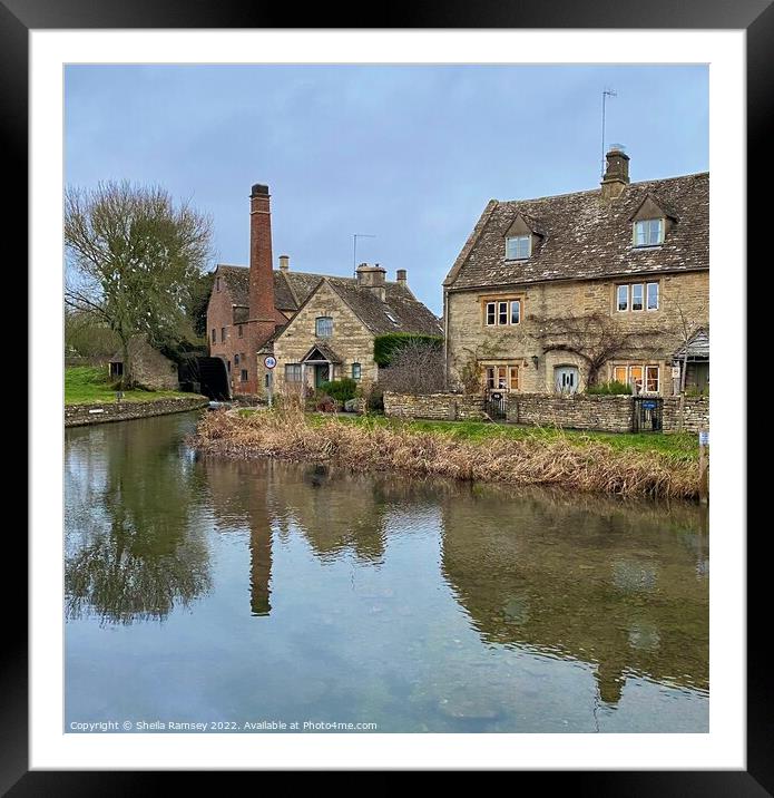 Cotswold reflections Framed Mounted Print by Sheila Ramsey