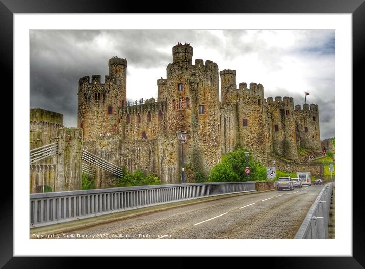 Conwy Castle Framed Mounted Print by Sheila Ramsey