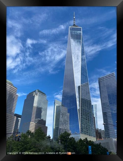 One World Trade Centre New York Framed Print by Sheila Ramsey
