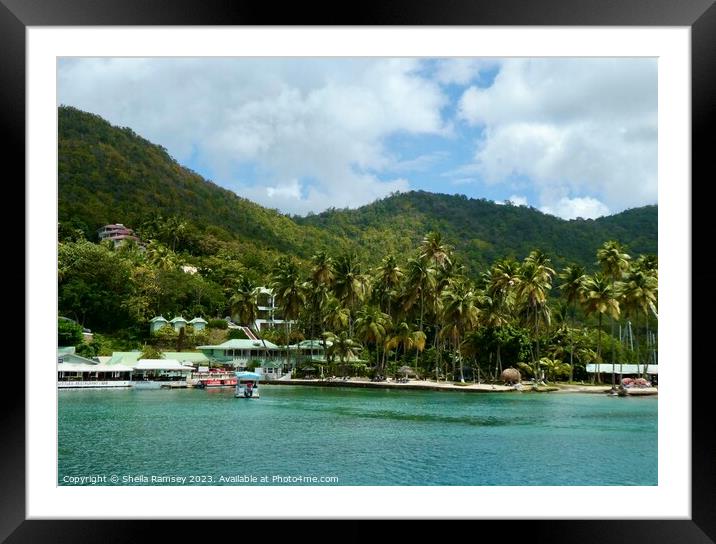 Beautiful Saint Lucia Framed Mounted Print by Sheila Ramsey