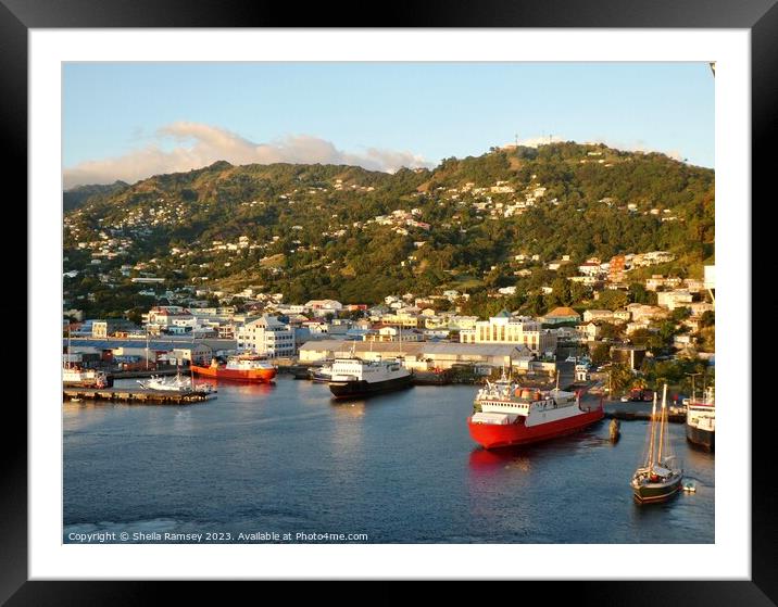 St George's Grenada Framed Mounted Print by Sheila Ramsey