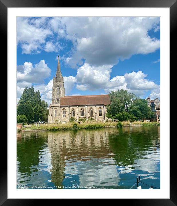 The church at Marlow Framed Mounted Print by Sheila Ramsey