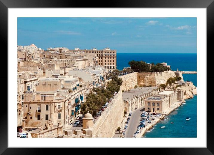 Valletta Grand Harbour Framed Mounted Print by Sheila Ramsey