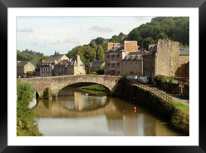 Dinan Brittany Framed Mounted Print by Sheila Ramsey
