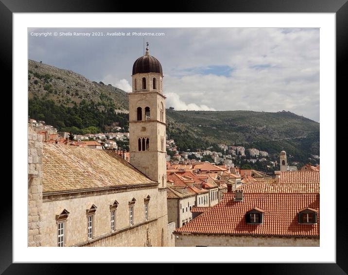 Dubrovnik  Framed Mounted Print by Sheila Ramsey