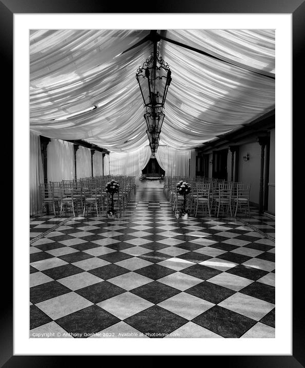 The chequered room Framed Mounted Print by Anthony Goehler