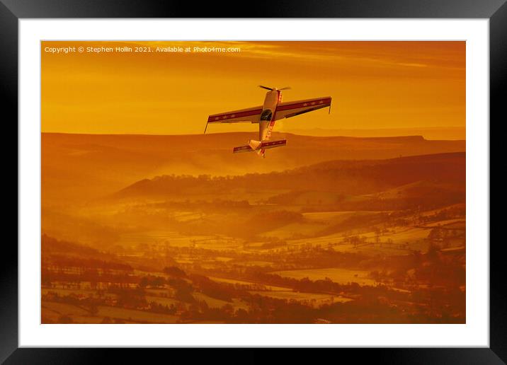 Majestic Sunrise Flight Framed Mounted Print by Stephen Hollin