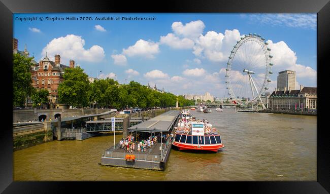 London and the Thames  Framed Print by Stephen Hollin