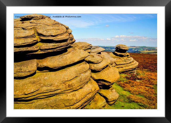 Outdoor stonerock Framed Mounted Print by Stephen Hollin