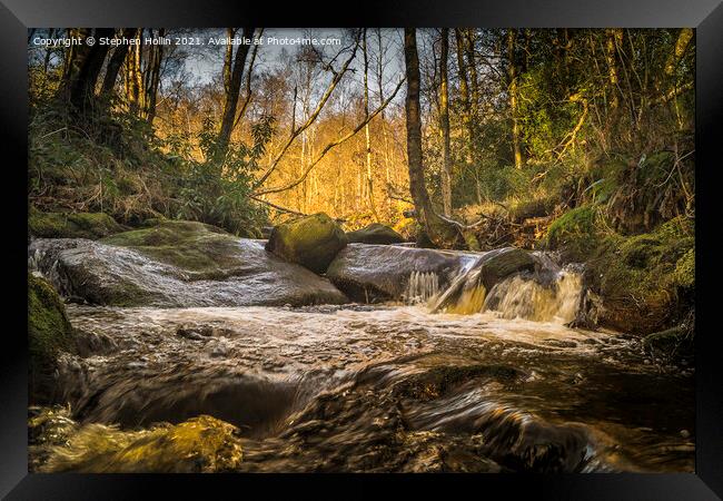 Rapid River Framed Print by Stephen Hollin