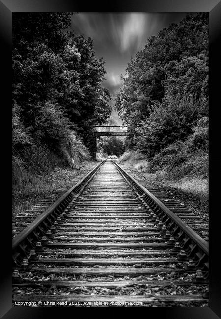 Outdoor railway Framed Print by Chris Read
