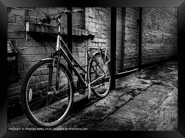 York Bicycle Framed Print by Stephen Bailey