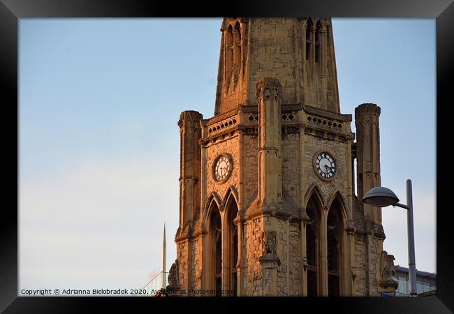 Building church Framed Print by Adrianna Bielobradek