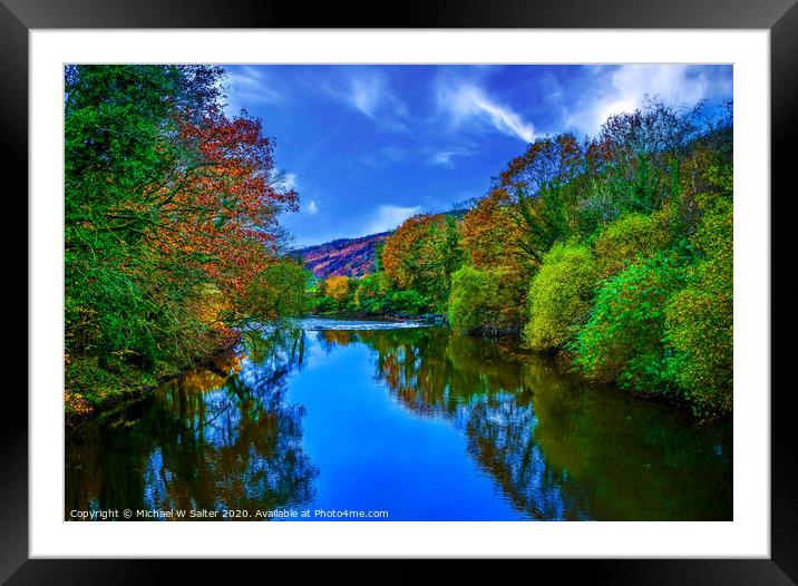 The Neath River South Wales Framed Mounted Print by Michael W Salter