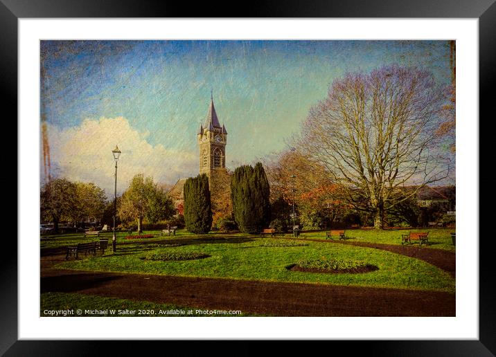 Victoria Gardens Neath Framed Mounted Print by Michael W Salter