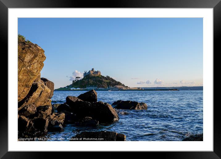St Micheal's Mount, Marazion, Cornwall, Enlgand Framed Mounted Print by Rika Hodgson
