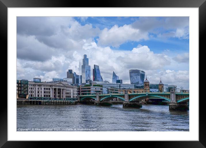 Cityscapes, The city of London, United Kingdom Framed Mounted Print by Rika Hodgson