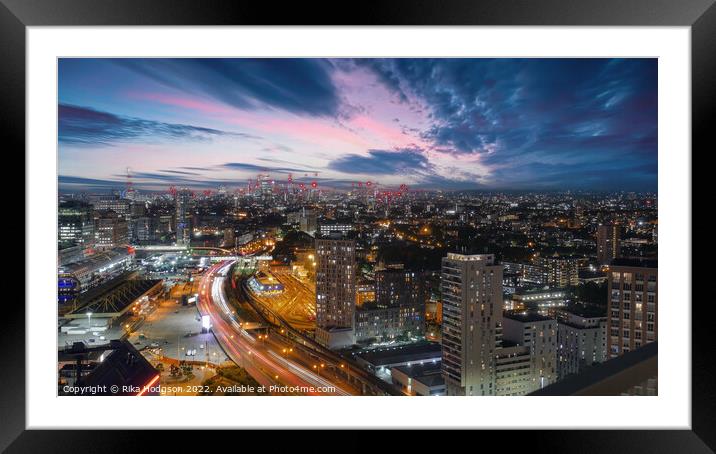 London City, late afternoon, United Kingdom Framed Mounted Print by Rika Hodgson