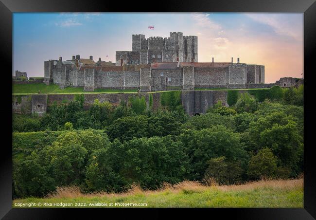 Dover Castle, Landscape, Kent, England Framed Print by Rika Hodgson