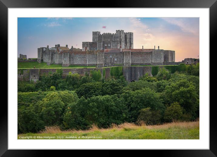 Dover Castle, Landscape, Kent, England Framed Mounted Print by Rika Hodgson