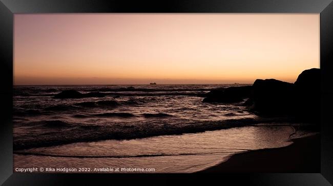 Sunset at Noordhoek, Cape Town, South Africa  Framed Print by Rika Hodgson
