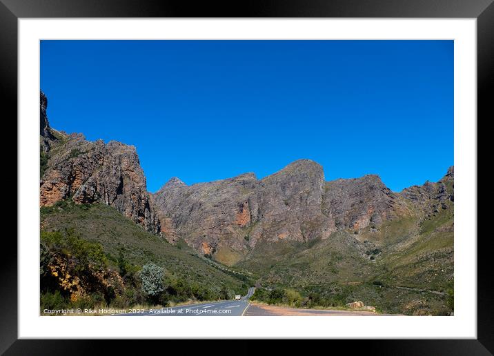 Du Toiskloof Pass SA Landscape Framed Mounted Print by Rika Hodgson
