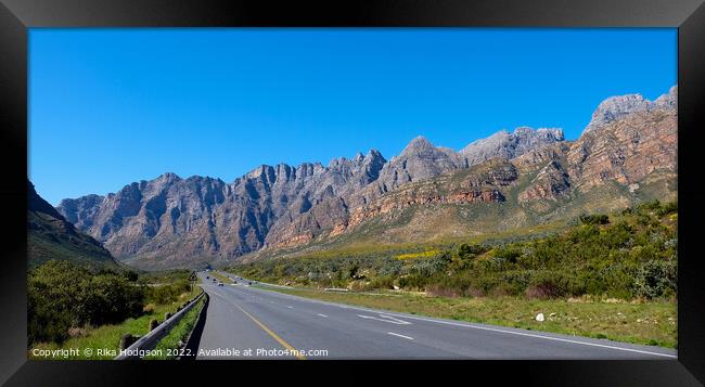 Du Toiskloof Pass, landscape, South Africa  Framed Print by Rika Hodgson
