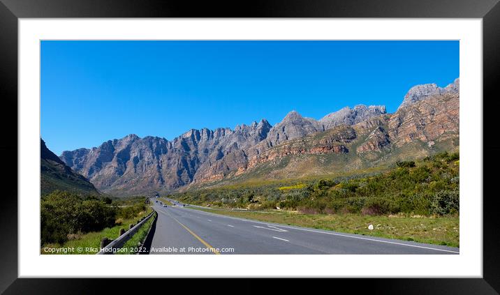 Du Toiskloof Pass, landscape, South Africa  Framed Mounted Print by Rika Hodgson