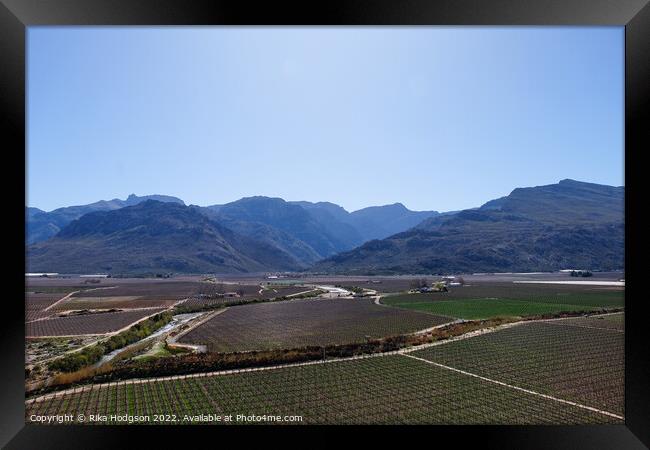 Winter in Hex Valley, Western Cape, South Africa, Landscape Framed Print by Rika Hodgson