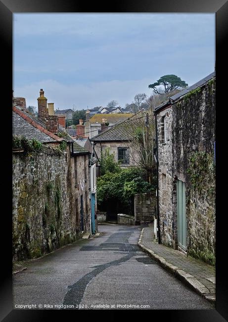 Stone Houses, Helston, West Cornwall Framed Print by Rika Hodgson