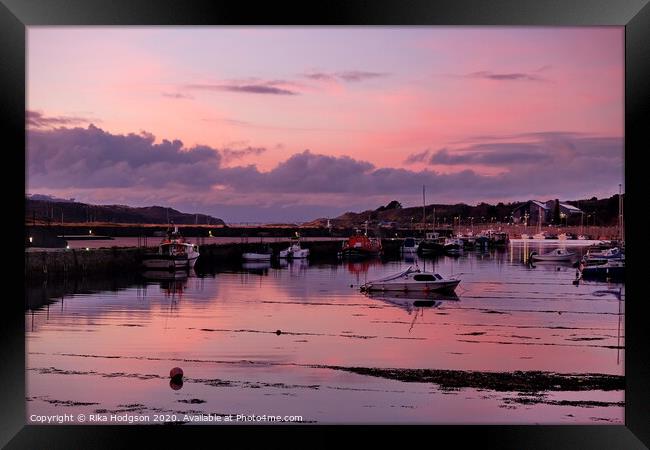 Harbour Sunset, Hayle Framed Print by Rika Hodgson