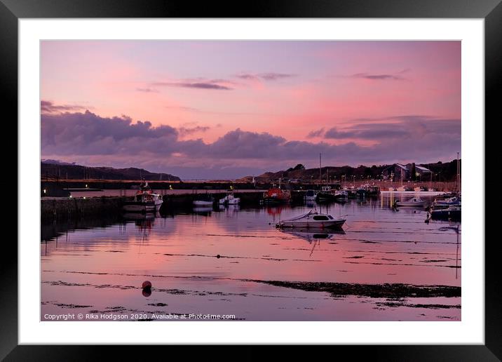 Harbour Sunset, Hayle Framed Mounted Print by Rika Hodgson