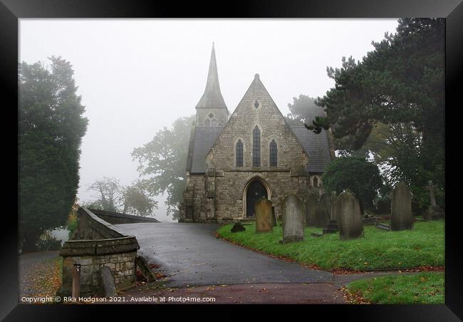 Church in the mist, Greenwich, London  Framed Print by Rika Hodgson