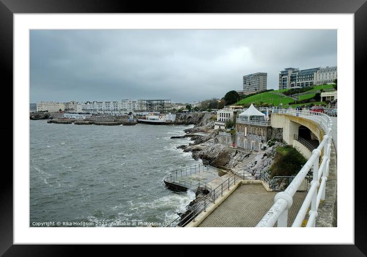 Plymouth Hoe, Devon,  England Framed Mounted Print by Rika Hodgson
