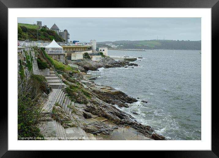 Plymouth Hoe, Devon, England  Framed Mounted Print by Rika Hodgson