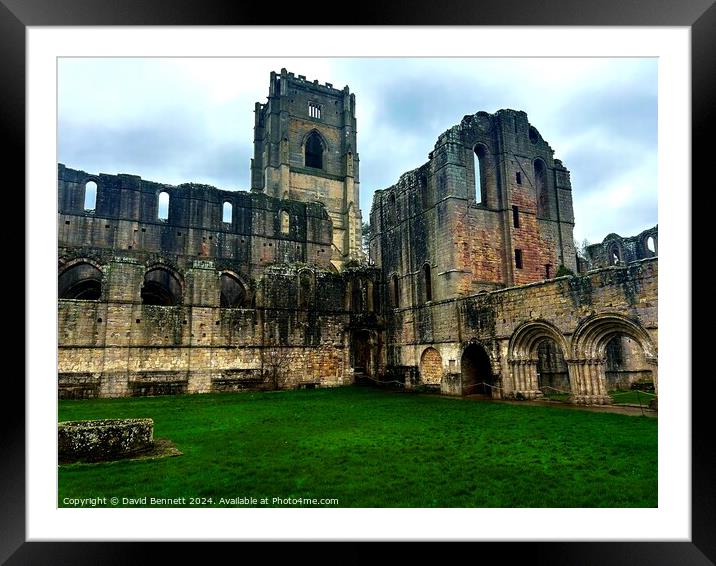 Yorkshire Fountains Abbey  Framed Mounted Print by David Bennett