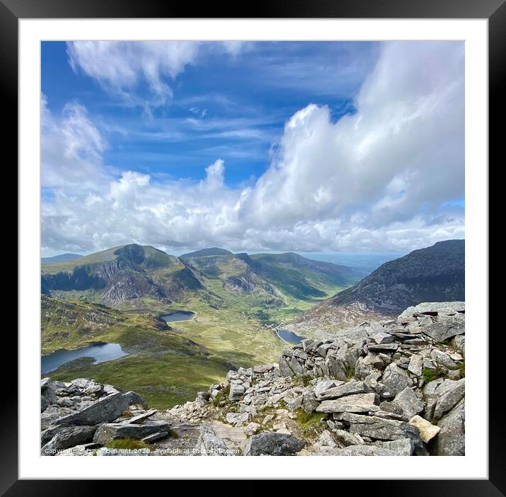 Snowdonia Welsh Mountains Framed Mounted Print by David Bennett