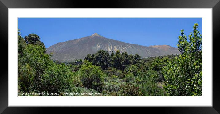 Mount Teide Framed Mounted Print by Peter Louer