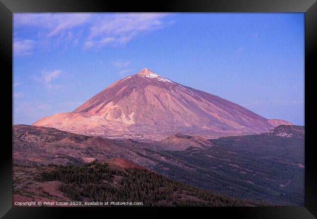 Mount Teide Framed Print by Peter Louer