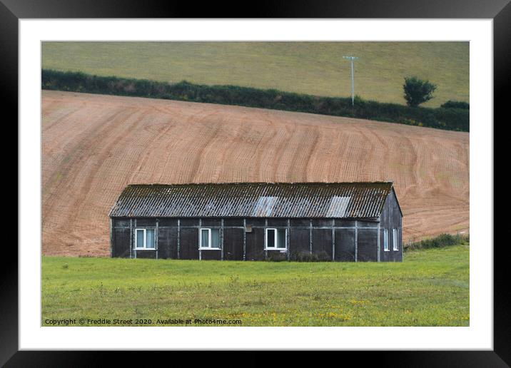 Lonely barn  Framed Mounted Print by Freddie Street