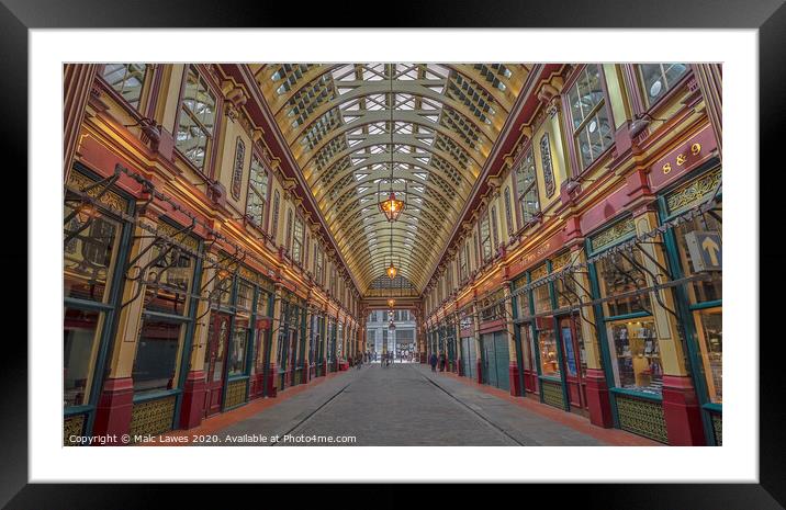 Leadenhall Market  Framed Mounted Print by Malc Lawes