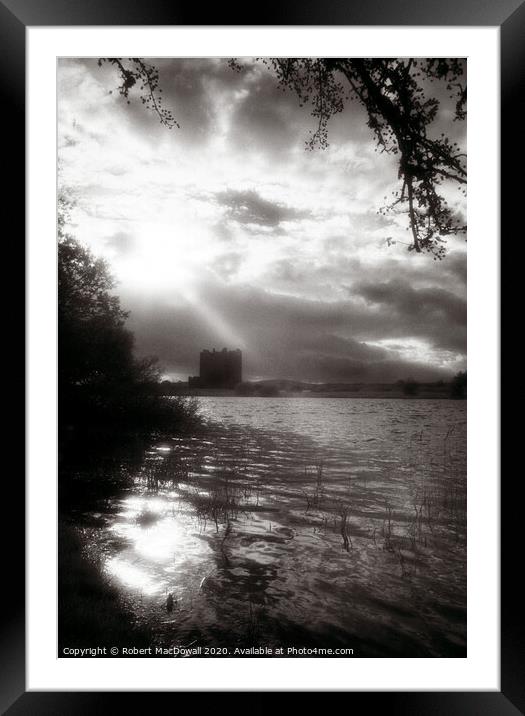 Threave Castle in infrared Framed Mounted Print by Robert MacDowall