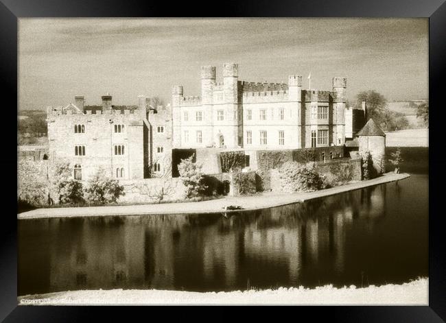 Leeds Castle in infra-red Framed Print by Robert MacDowall