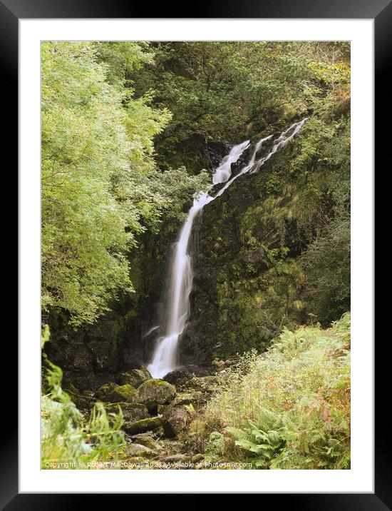 Grey Mare's Tail, near Newton Stewart, Dumfries and Galloway Framed Mounted Print by Robert MacDowall